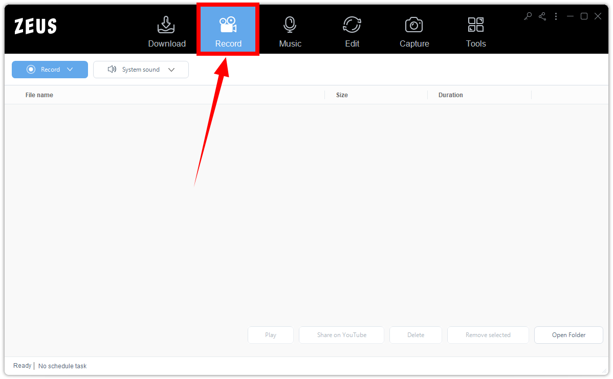 record clickmeeting webinar, record function menu