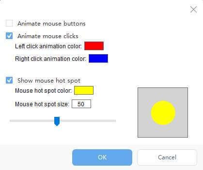 record mouse sursor, do not include mouse cursor when recording, set mouse display
