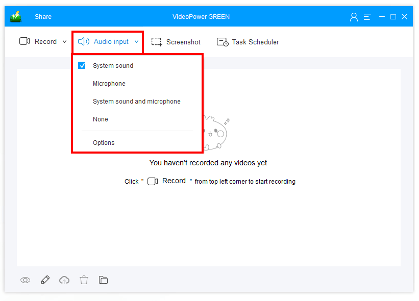 record skype meeting, select audio input