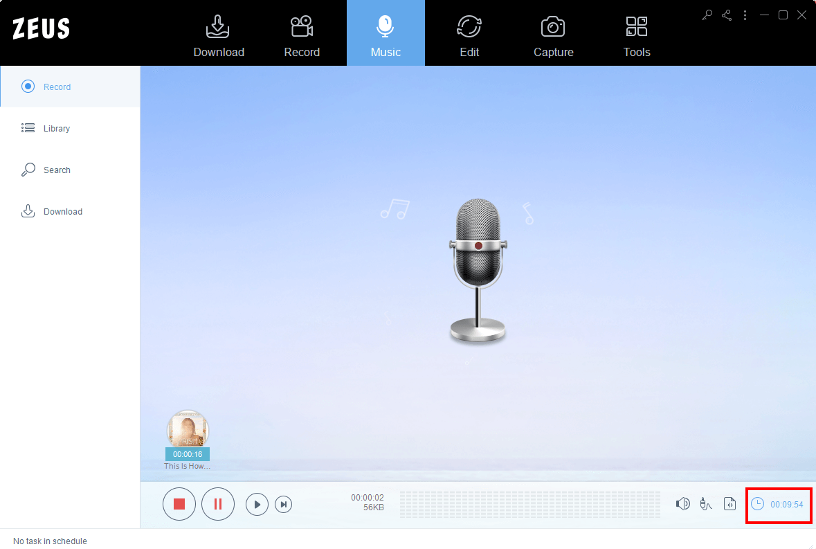 display/hide the countdown at the start of recording, zeus record to show countdown on recording, enabling countdown