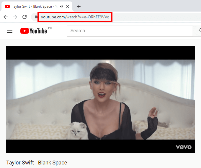 download youtube music, copy video URL