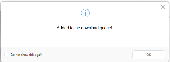 downloaded video in library, downloading video