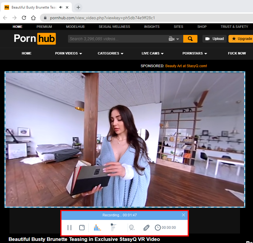 pornhub vid downloader, start record