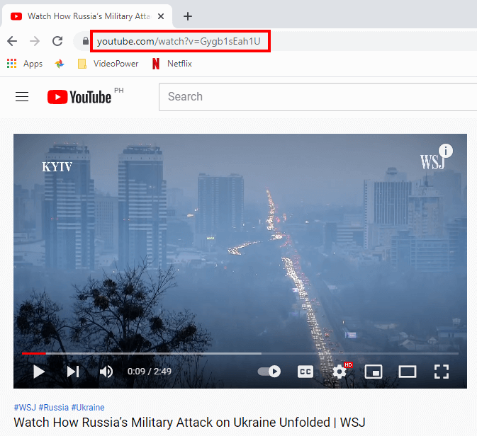 russia vs ukraine war 2022, copy video url
