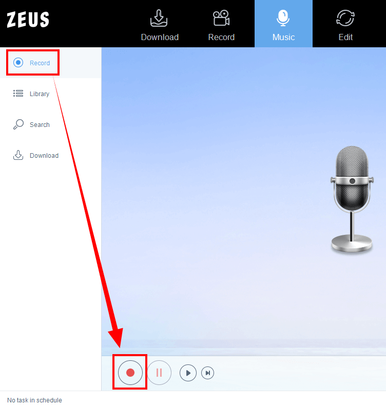 record in a multi-display environment, record using zeus record, end recording
